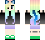 rainbow cat girl