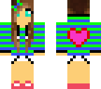 striped girl