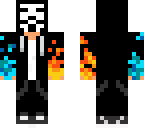 two hacked flames