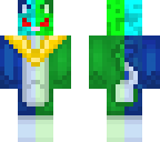 blue and green fox cat lizard