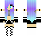 blue hair midnight eyes
