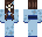 blue kimono girl