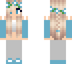 flower blue girl