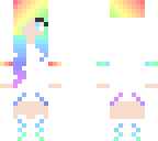 pastel rainbow girl