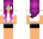 purple haired girl