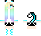 rainbow cat girl