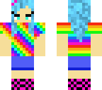 rainbow girl- halloween- 1st skin ever made