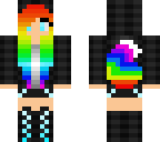 rainbow wolf girl