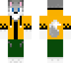 wolf with yellow sweater