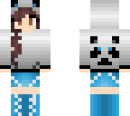 blue panda girl