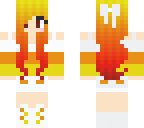 my halloween candy corn girl