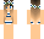 navy bathing suit