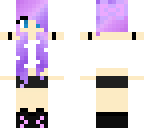 purple to pink hair girl