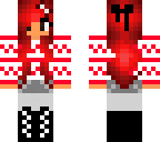 red winter girl