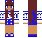 tan blue mouse girl