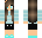 cute blue strip shirt girl