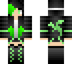 dip dye green dragon girl edit