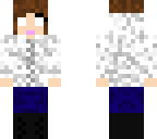 herobrine girl with hoodie down