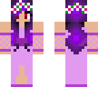 purple girl in dress