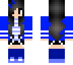 school girl dark blue