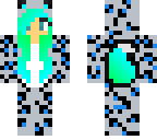 blue green wolf girl leopard halloween costume