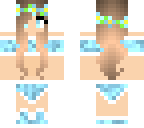 blue ocean swim suit girl