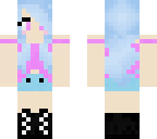 girl with blue hair redid