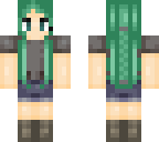 green hair