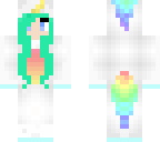 green haired unicorn edit