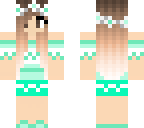 green summer girl