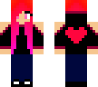 pink hoodie girl