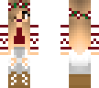 red and white girl