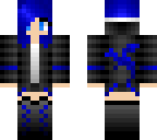 short hair blue dragon girl edit