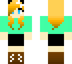 simple mint cat girl