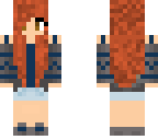 2 layered girl redy brown hair