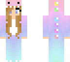 brown hair dino girl