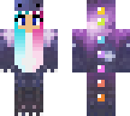 pink and blue dino