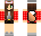 plaid red wolf girl