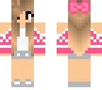 pink girl with bow
