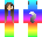 rainbow wolf onesie