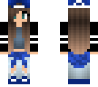 blue baseball hat with flannel