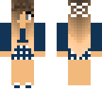 blue fall girl