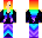 galaxy rainbow girl