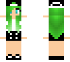 green haired girl