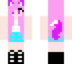pretty pink wolf girl