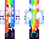 rainbow school girl