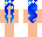 blue hair flower base