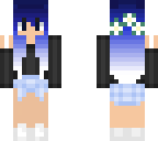 blue haired girl