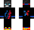 blue red fire logo wither