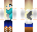 blue scarf